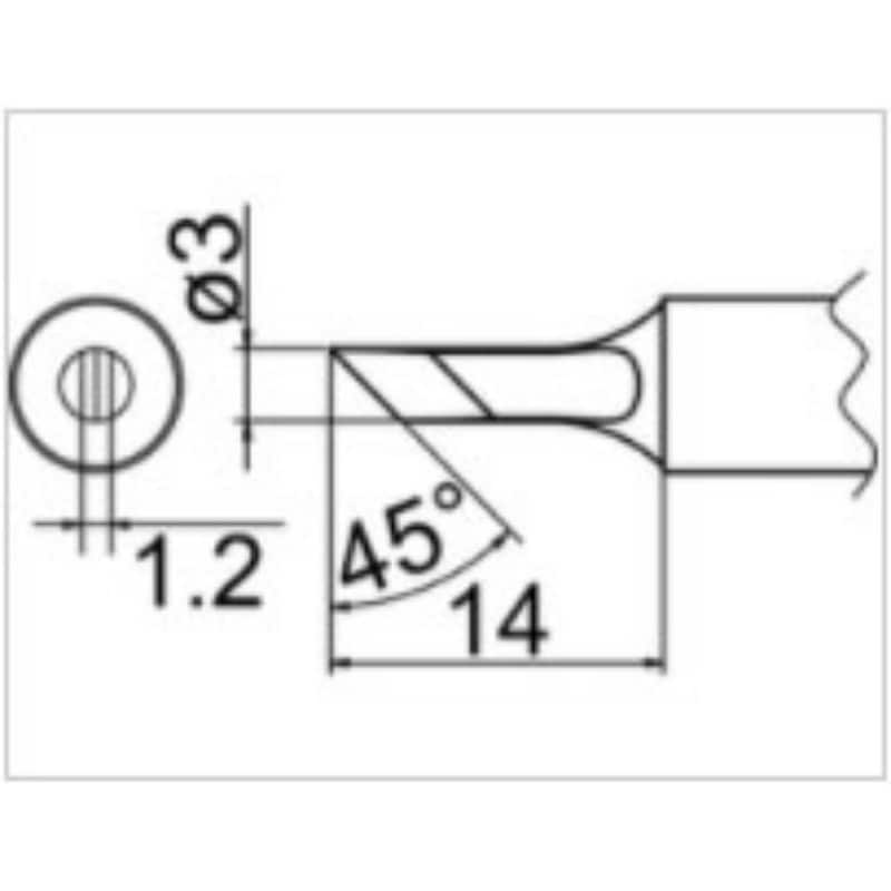 HAKKO コテ先 KU型 T20-KU