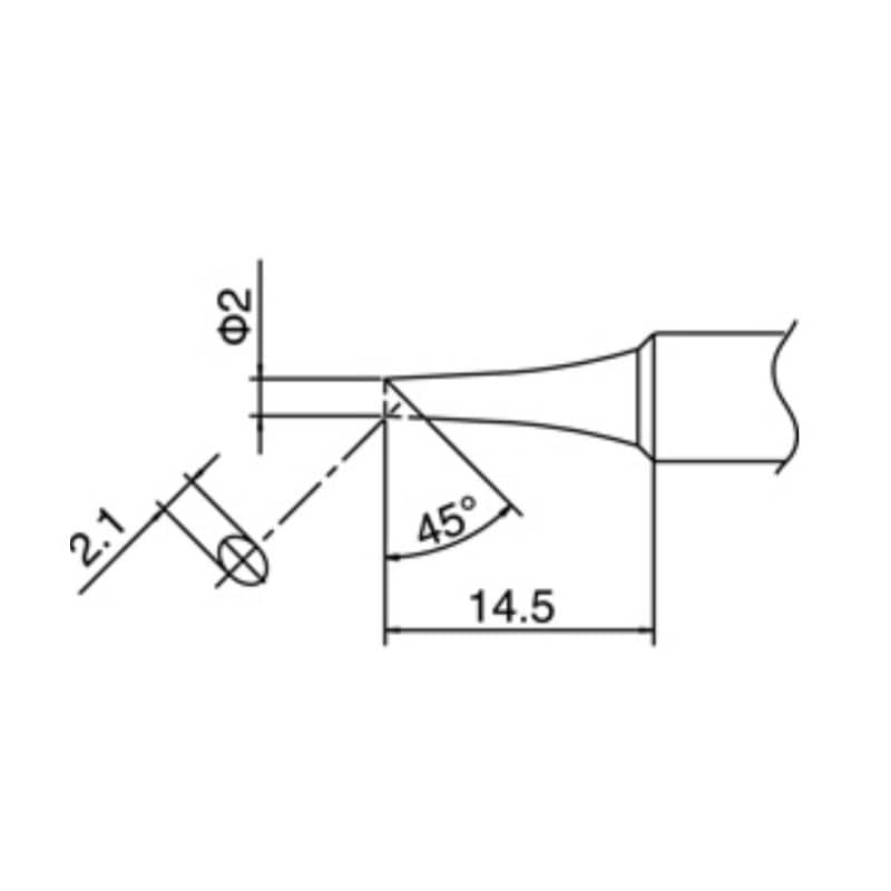 HAKKO コテ先 2C型 T18-C2