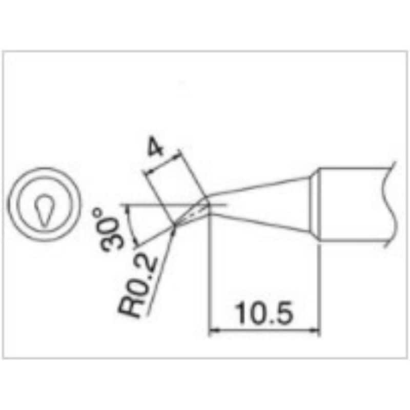HAKKO コテ先 0.2BR型 T18-BR02