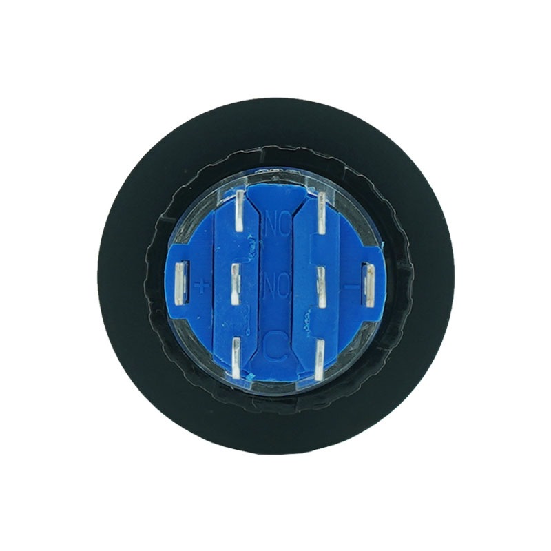 プラスチックスイッチ LED付 3ポジション 22mm リターンタイプ 2回路 C接点(レッド)