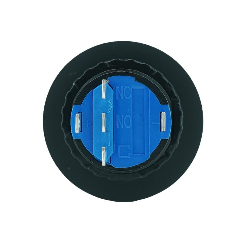 プラスチックスイッチ LED付 22mm モーメンタリータイプ 1回路 C接点(ホワイト)