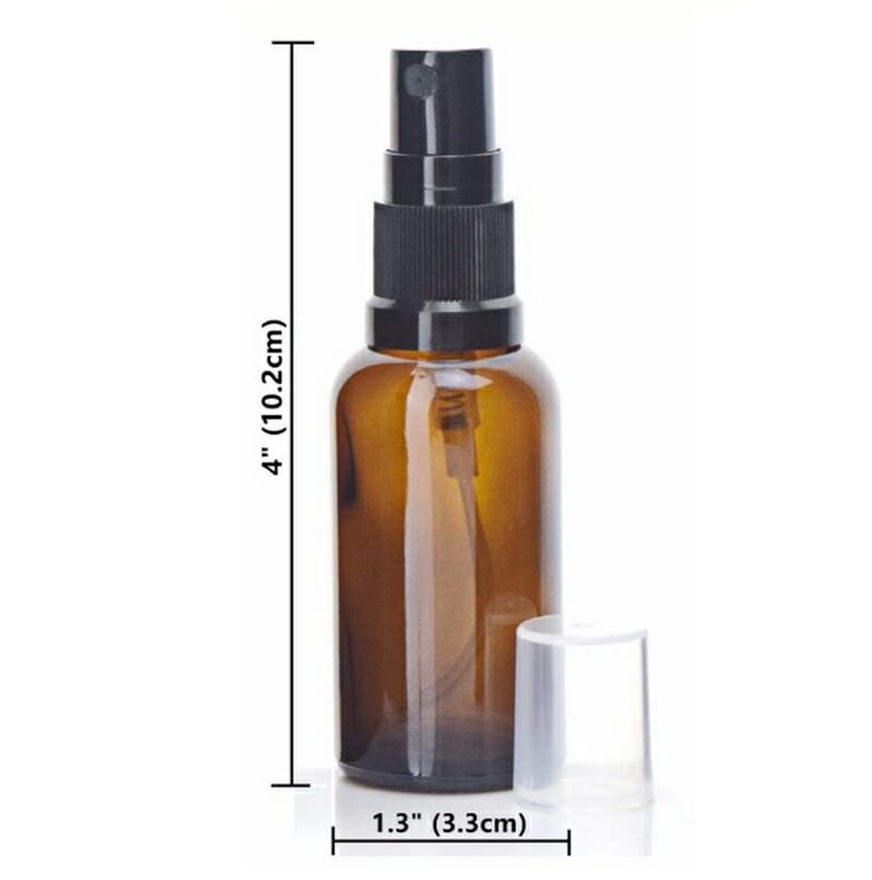 6個セット ガラススプレーボトル 30ml スプレー 空ボトル 遮光 次亜