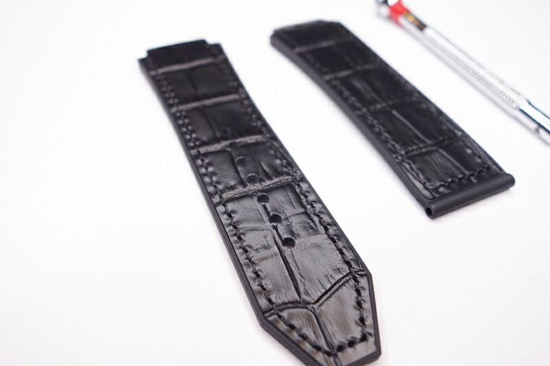 ウブロ クラシックフュージョン 45mm用 クロコ調 交換ベルト 互換品