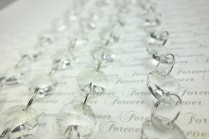 クリスタルガラスビーズカーテン 透明長180cm クリスタルガラスビーズ