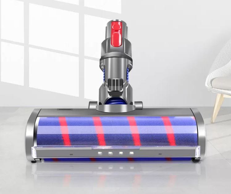ダイソン 対応 電動 回転 ソフトローラークリーナーヘッド】水拭き