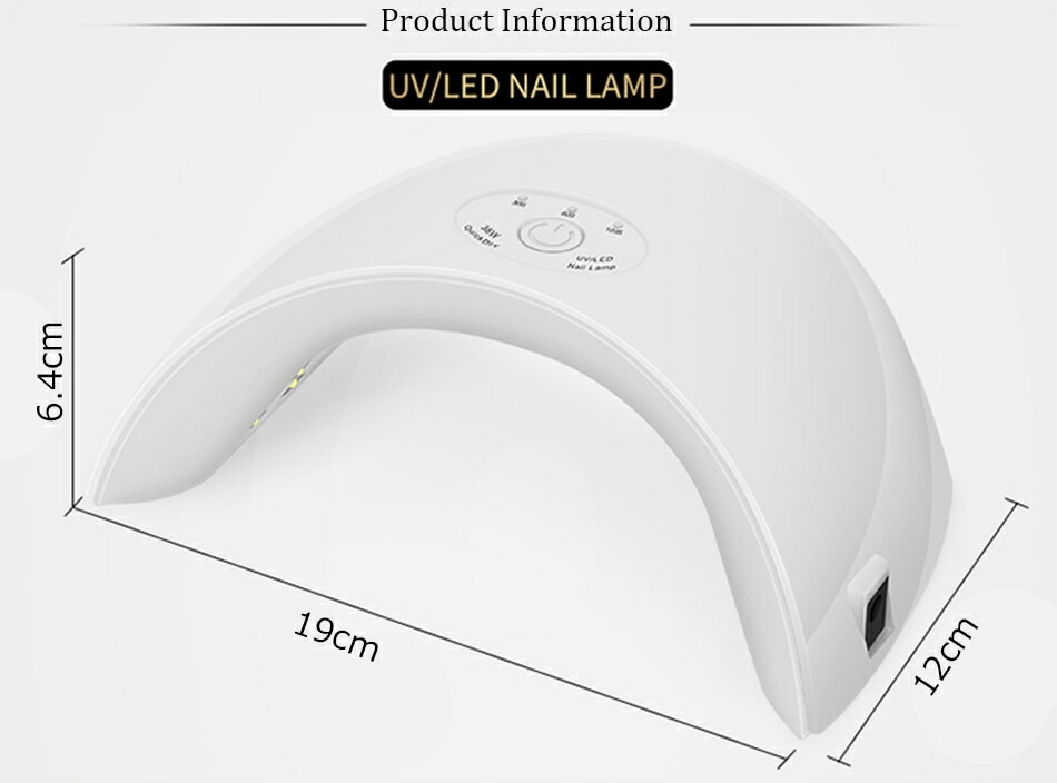 センサー付き ネイル LED UVライト 36W UVレジン 箱潰れ品 】ハイ
