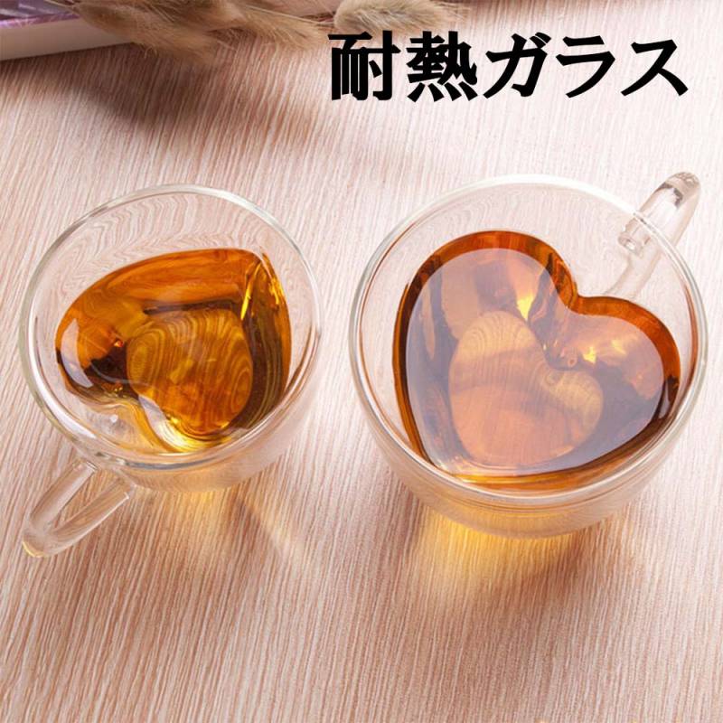 milkfed ミルクフェド ガラストレー ボウル グラス 食器 ハート グッズ 箱潰れ【ハート マグカップ 耐熱】ダブルウォーム 二重 ハート型 耐熱