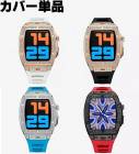※カバー単品【高級アップルウォッチ カバー ダイヤ風ベゼル】ステンレス ケース  44mm 45mm シリーズ series8 7 6 5 4 SE  Apple watch  マグネット 交換 スマ