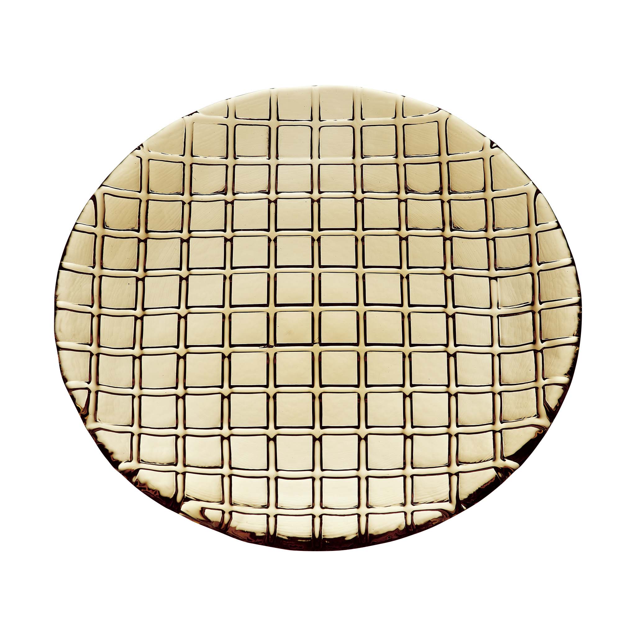 ダミエ：丸形プレート (30cm)