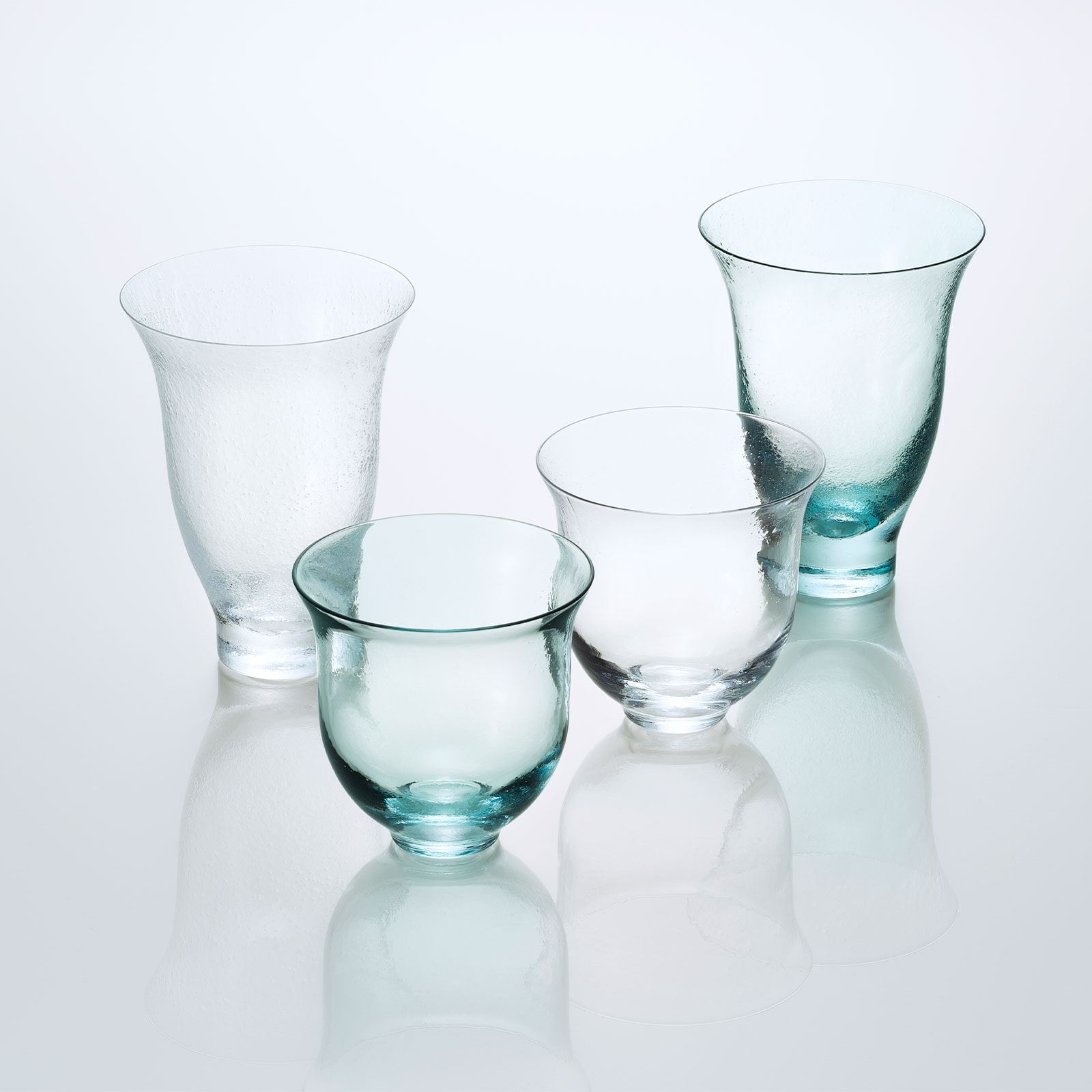 茶楽:お茶グラス (M) ペア 桐箱入り GIFT
