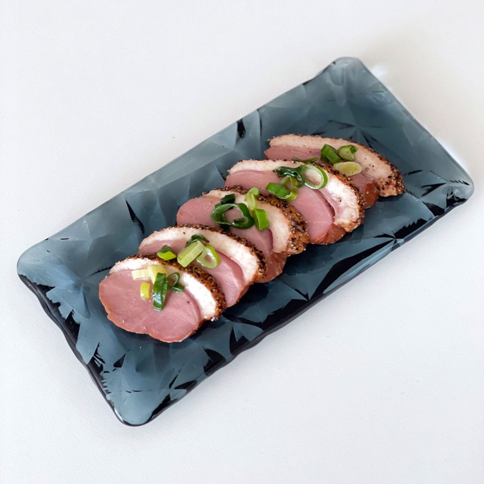 高度な技術★レースガラスフュージング長皿（１）★国内作家作 リンピッド：長方形プレート (24cm) | 平皿 | Sghr