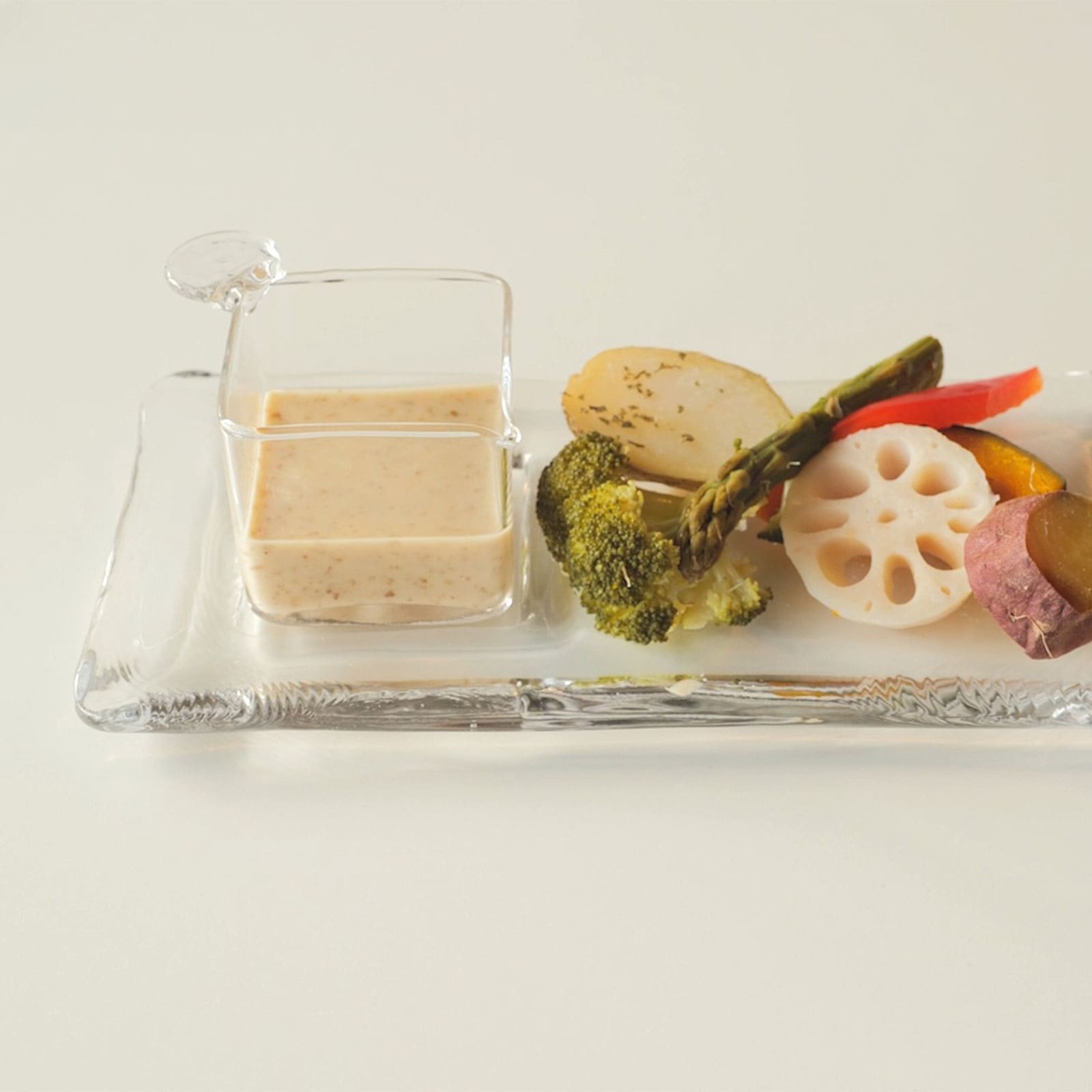 spongespongeさま専用　バランスおじさん プティビジュウ：長方形皿 ピッチャー セット GIFT | ガラス製品