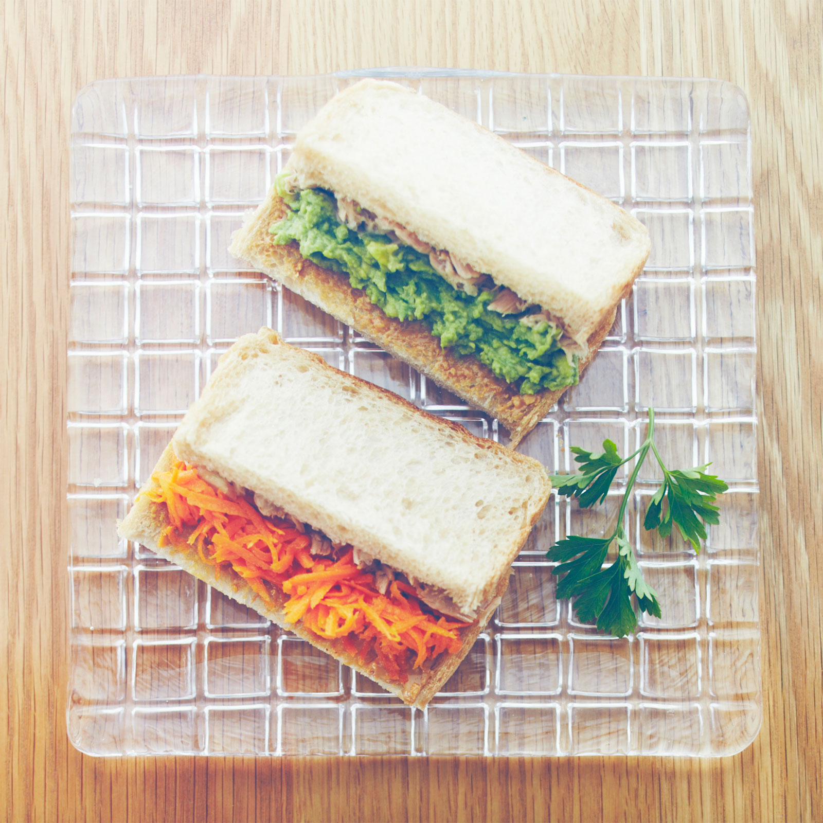 ダミエ：角形プレート (24cm)