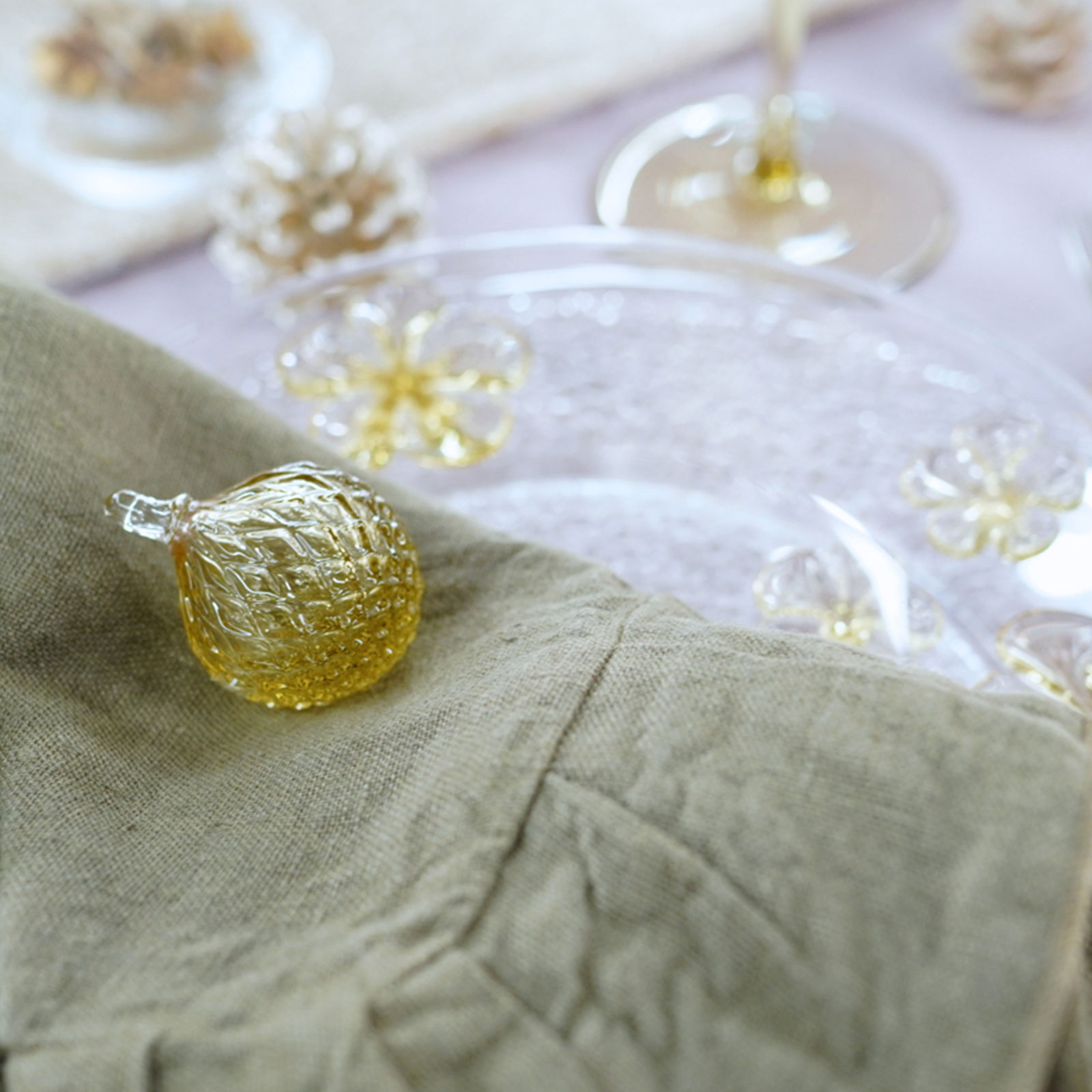 ボールオーナメント 6個 セット （リボン付き）