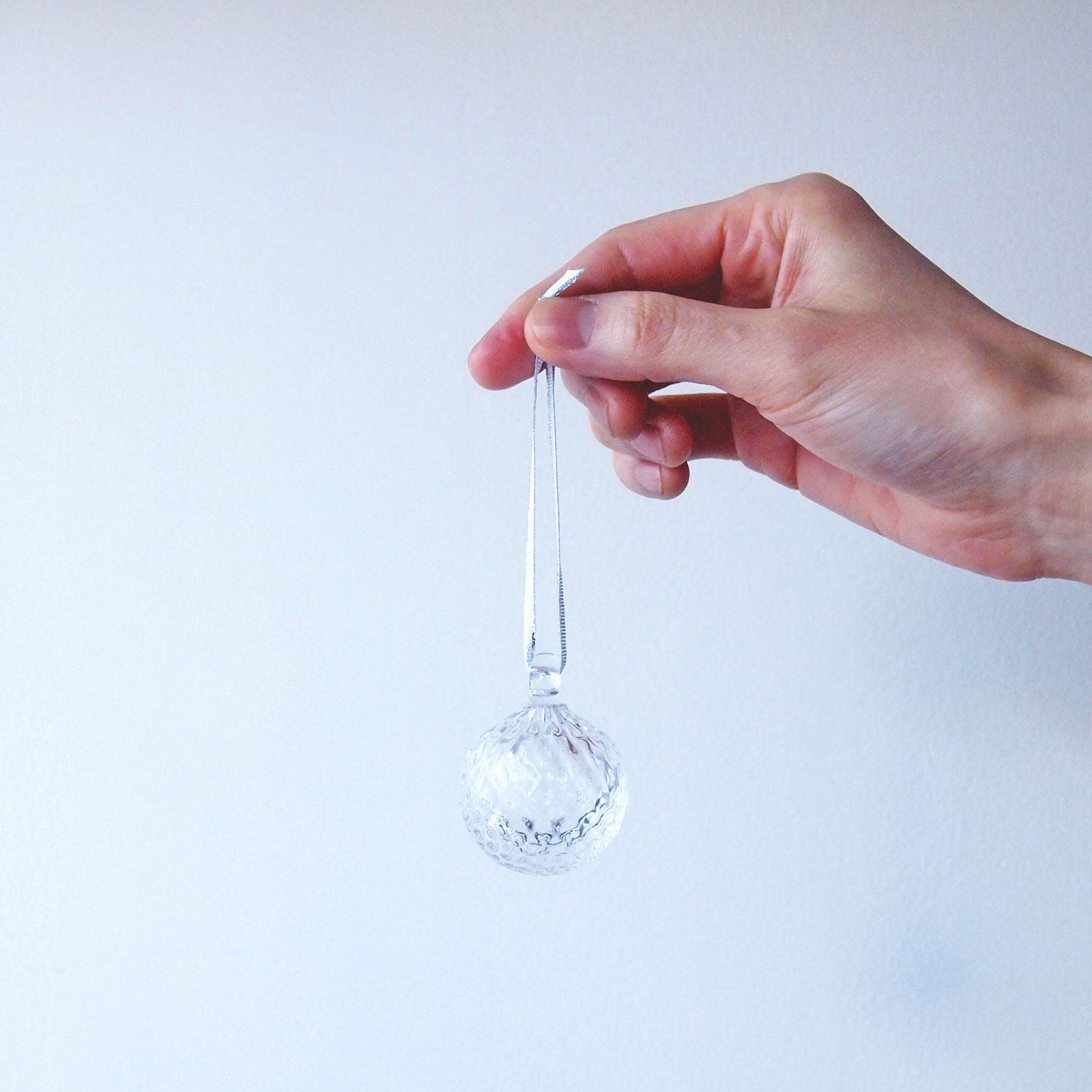 ボールオーナメント 6個 セット （リボン付き）