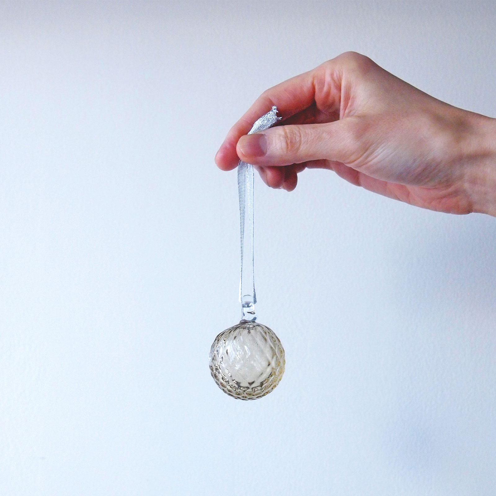 ボールオーナメント 3個 セット （リボン付き）