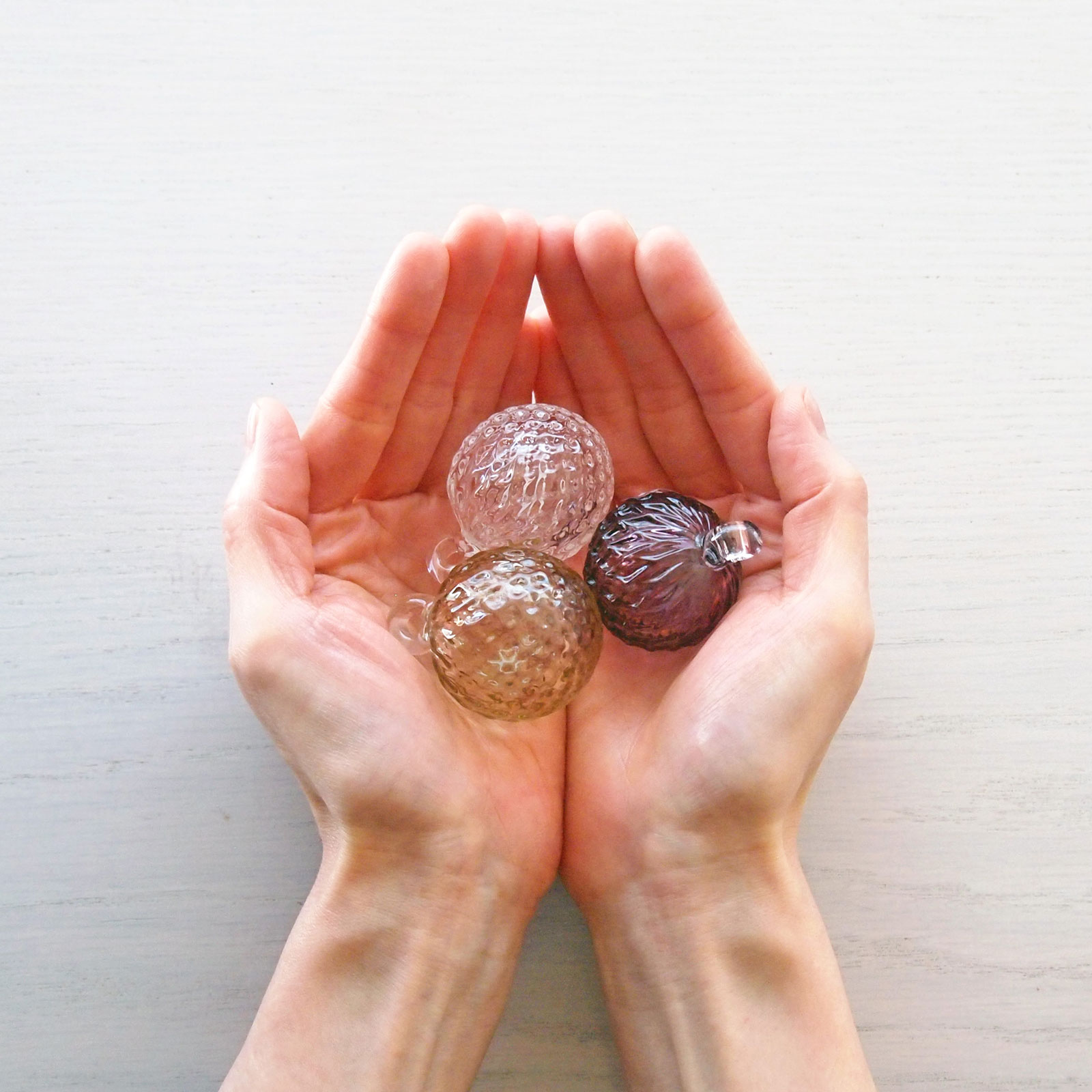 ボールオーナメント 3個 セット （リボン付き）