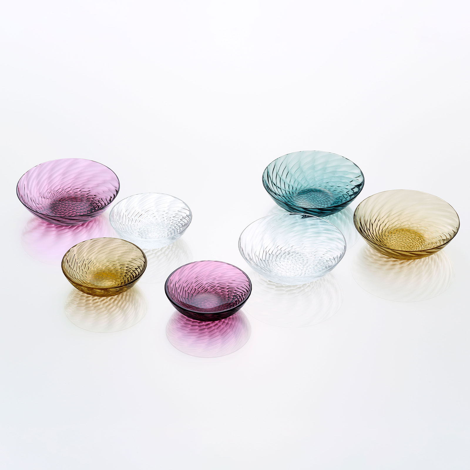 【koo】肺皿 ボラゴ：丸形小皿 (12cm) 2枚セット GIFT | ガラス製品 | Sghr