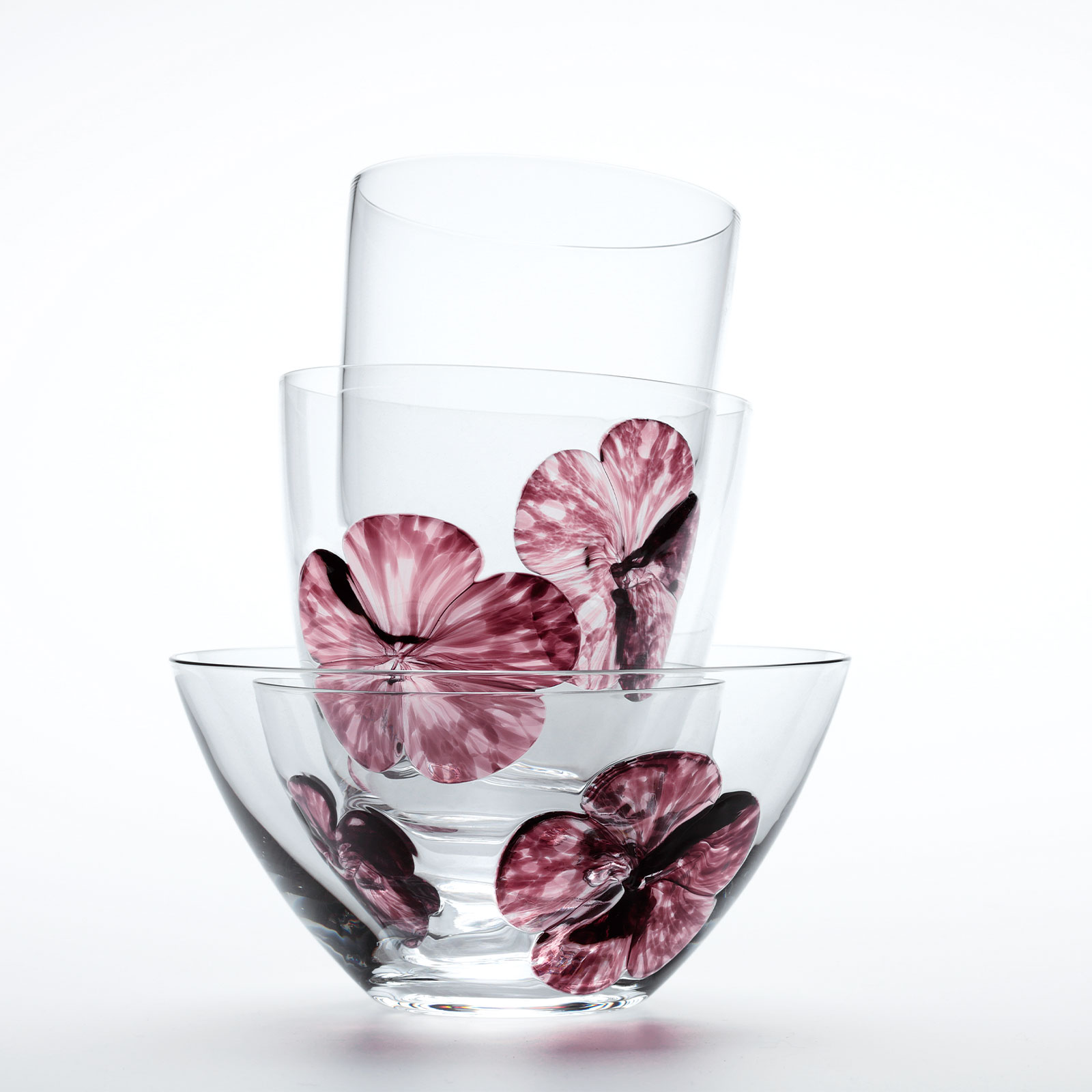 ブルーメ：グラス ペア 桐箱入り GIFT