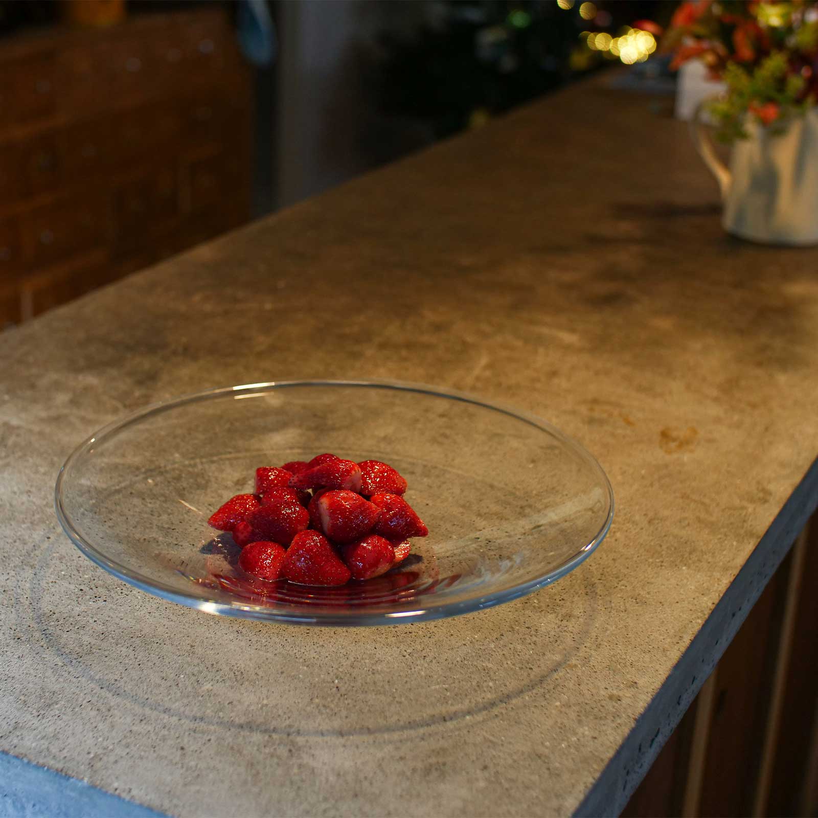 ピアット:宙吹プレート (34cm)