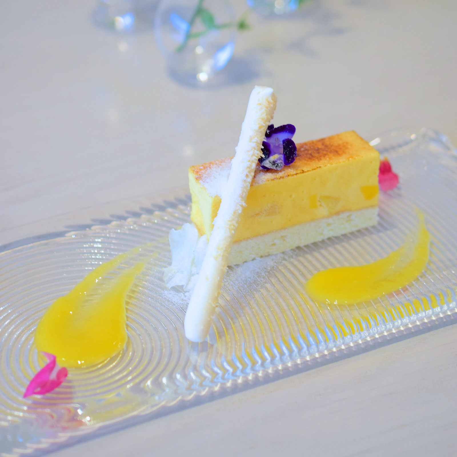 デューン：長方形プレート (24cm)