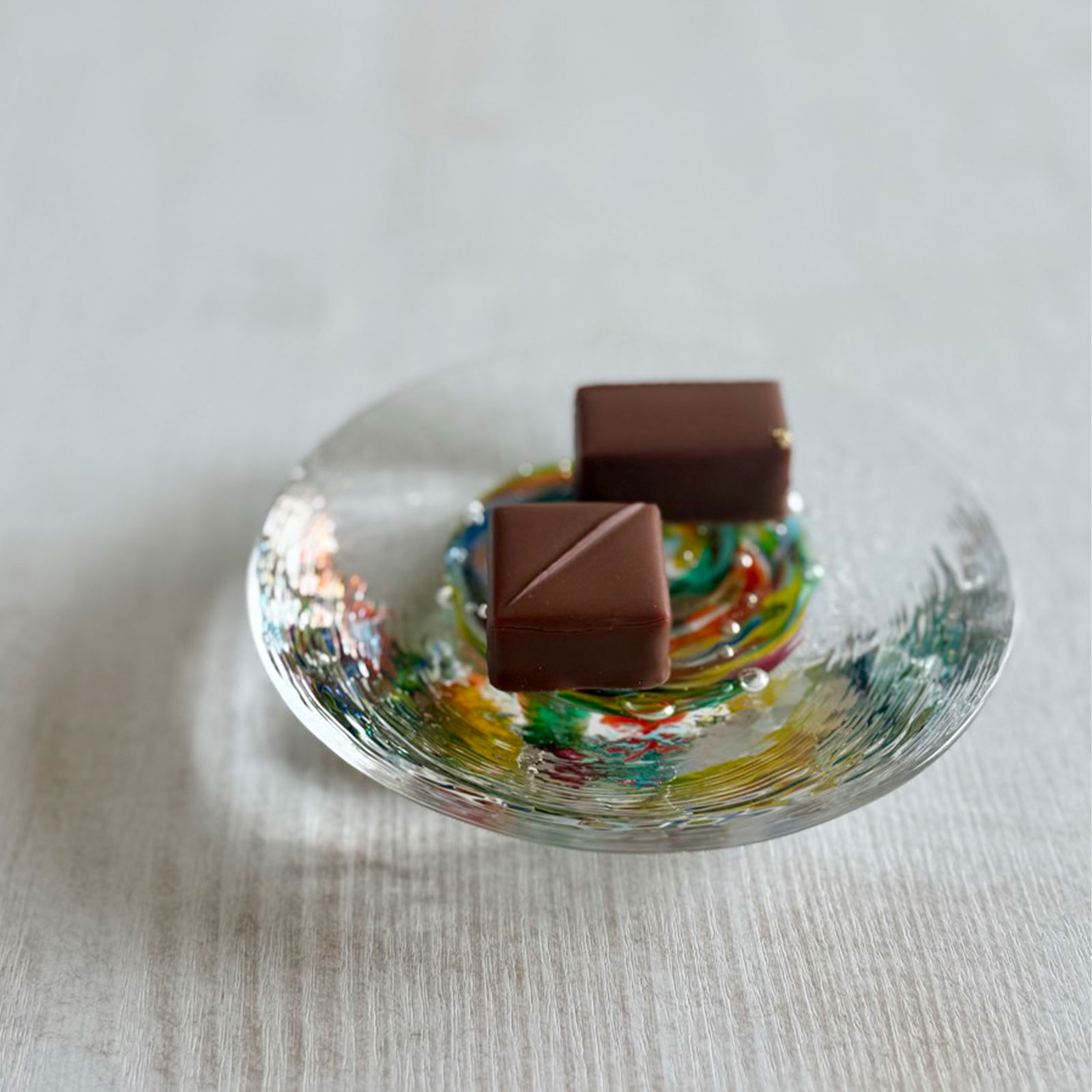 セイウン：丸形プレート (14cm)  泡