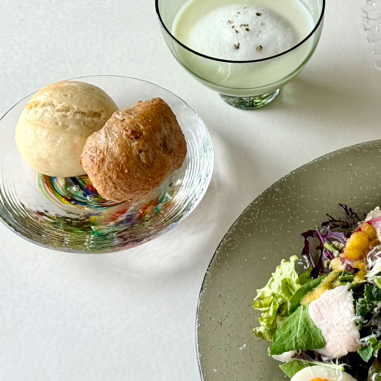 セイウン：丸形プレート (14cm)  泡