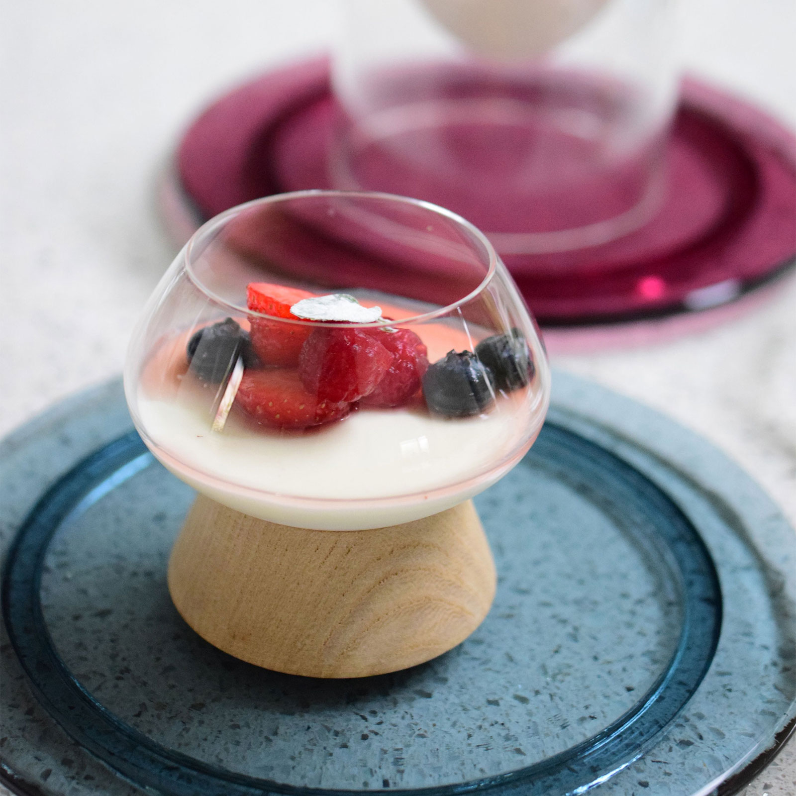 アンジュ：丸形プレート (18cm)