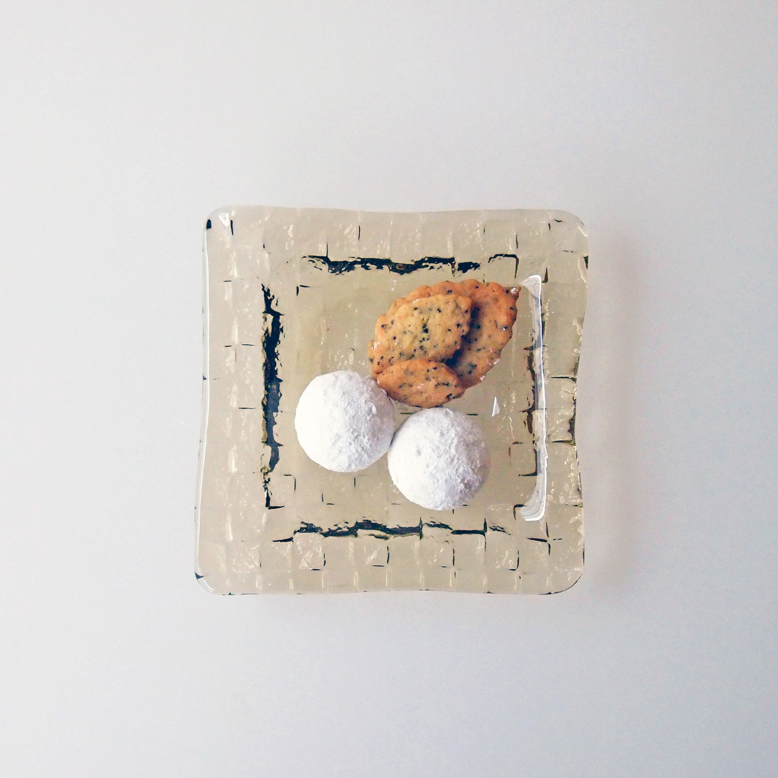 グリッドプレート：角形深皿 (12cm)