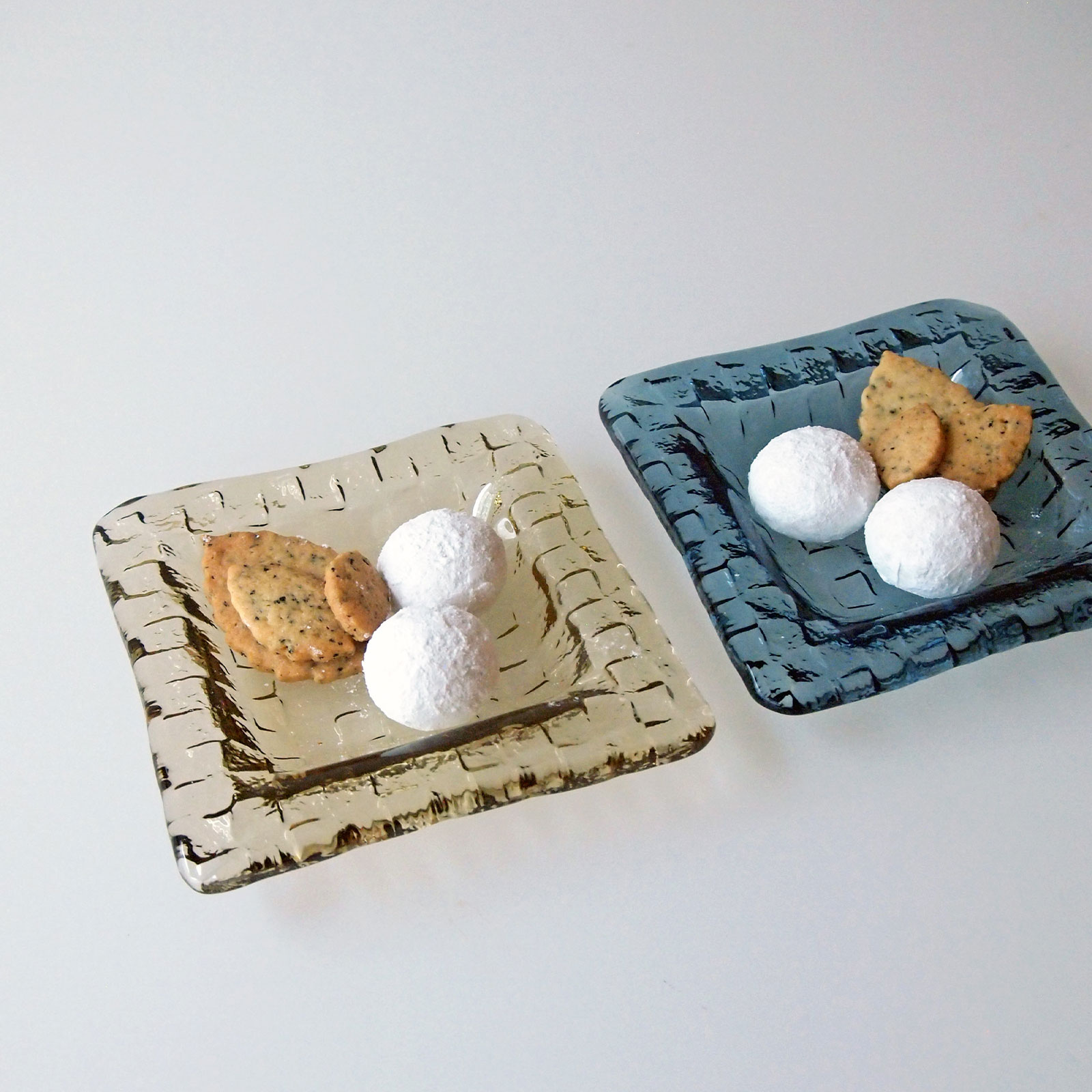 グリッドプレート：角形深皿 (12cm)