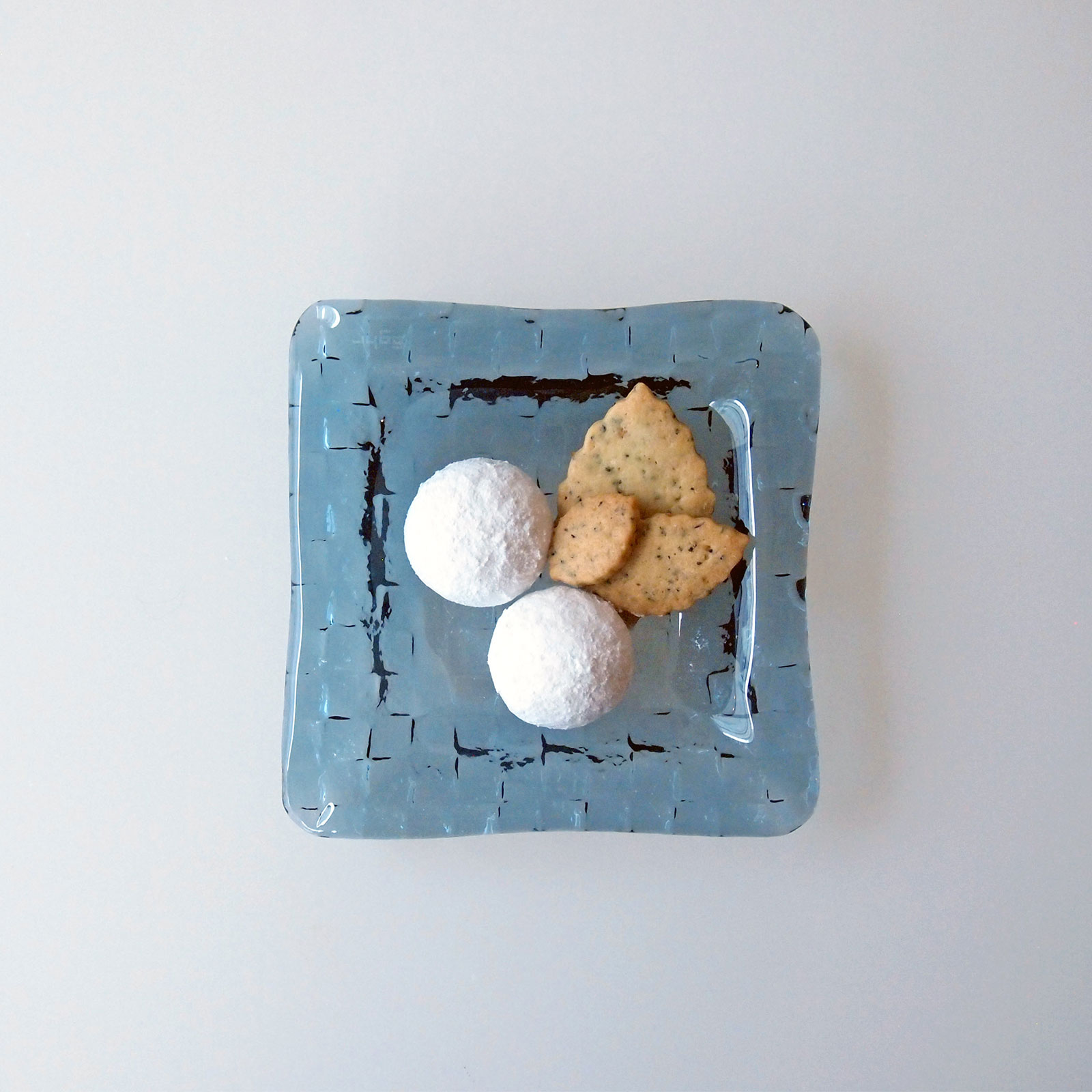 グリッドプレート：角形深皿 (12cm)