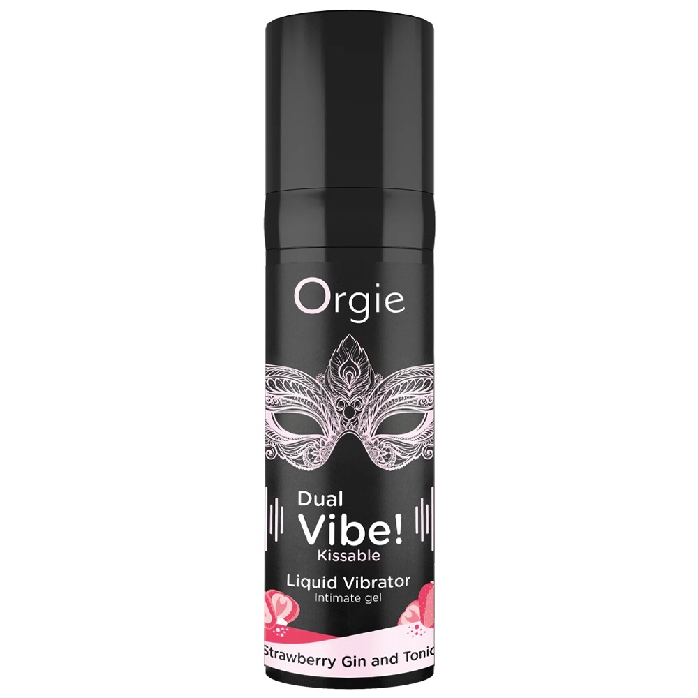 Orgie DUAL VIBE! STRAWBERRY GIN AND TONIC　【振動感レベル：6】 (オルギーデュアルバイブ　ストロベリー　ジン＆トニック)　ローション　潤滑ゼリー　媚薬　妊活