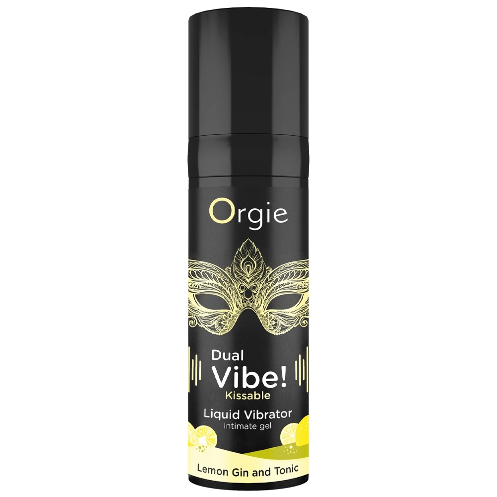 Orgie DUAL VIBE! LEMON GIN AND TONIC　【振動感レベル：5】 (オルギーデュアルバイブ　レモン　ジン＆トニック)　ローション　潤滑ゼリー　媚薬　妊活
