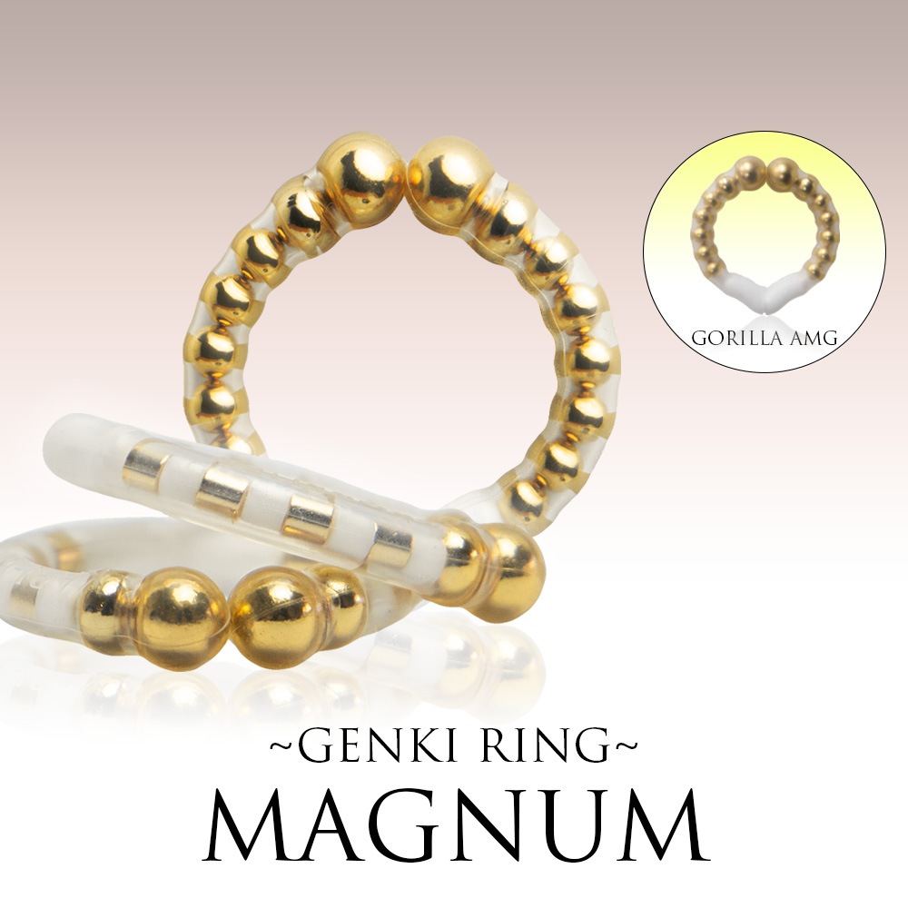 ゲンキリングマグナム（ストラップ付き）24金メッキ採用