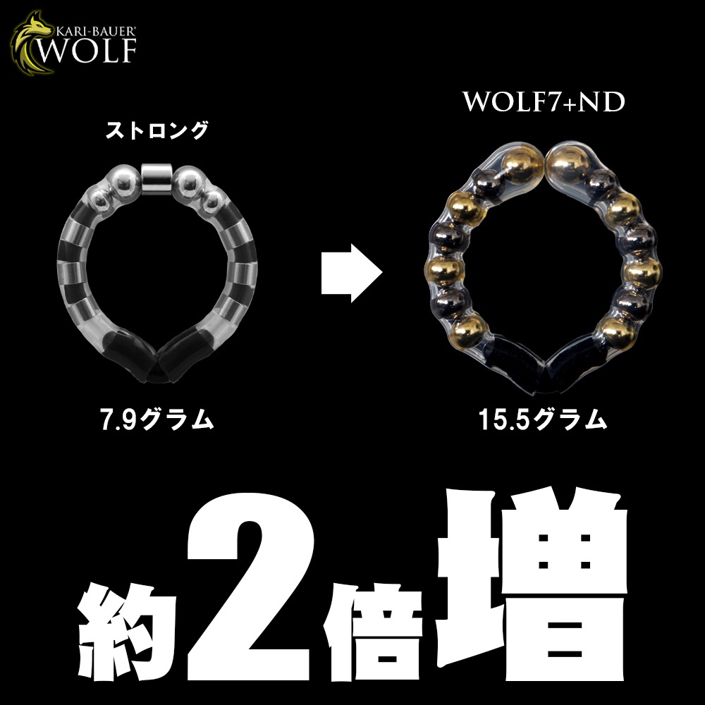 【新商品】カリバウアー　WOLF7+Nd　単品（ストラップ付き）