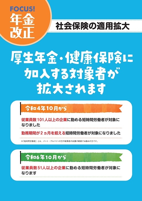 FOCUS！年金改正―社会保険の適用拡大 令和6年度版 | 社会保険研究所