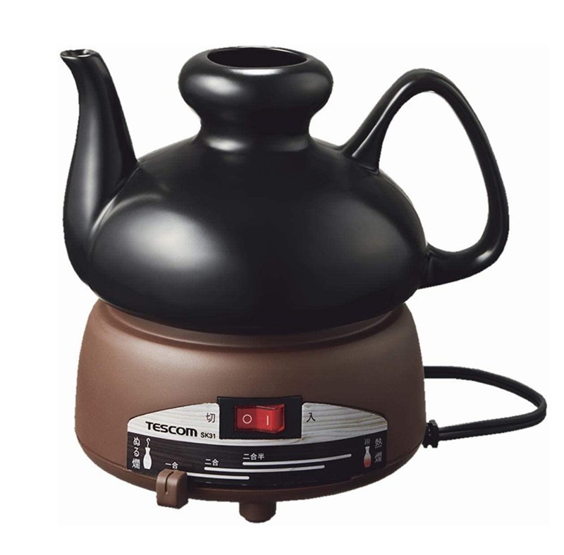 TESCOM酒燗器、SK30、熱燗、ぬる燗、スライスバーで温度調節可、大容量 Amazon | テスコム 酒燗器 2.5合 陶磁器製大徳利 無段階温度設定