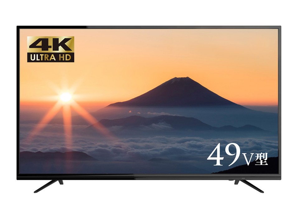 美品】 aiwa アイワ 49V型 4K対応 大型液晶テレビ