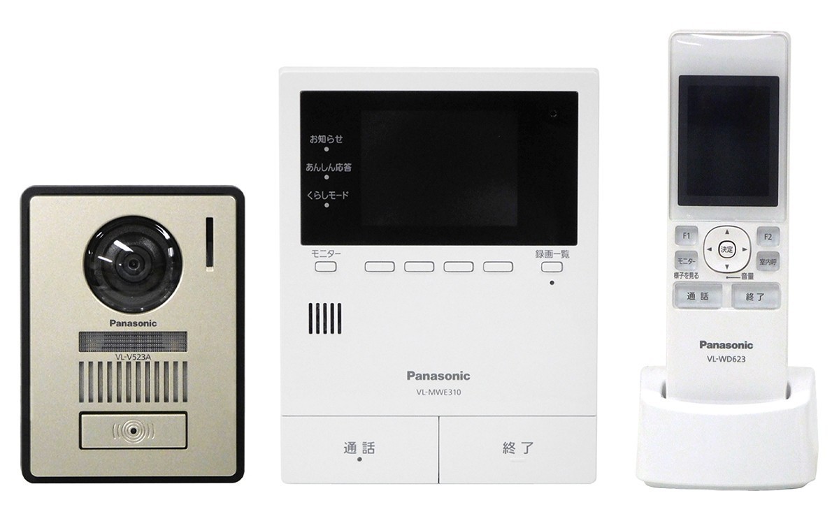 Panasonic VL-SWE310KLA ワイヤレスモニター付テレビドアホン Panasonic パナソニック ワイヤレスモニター付き テレビドアホン 電源