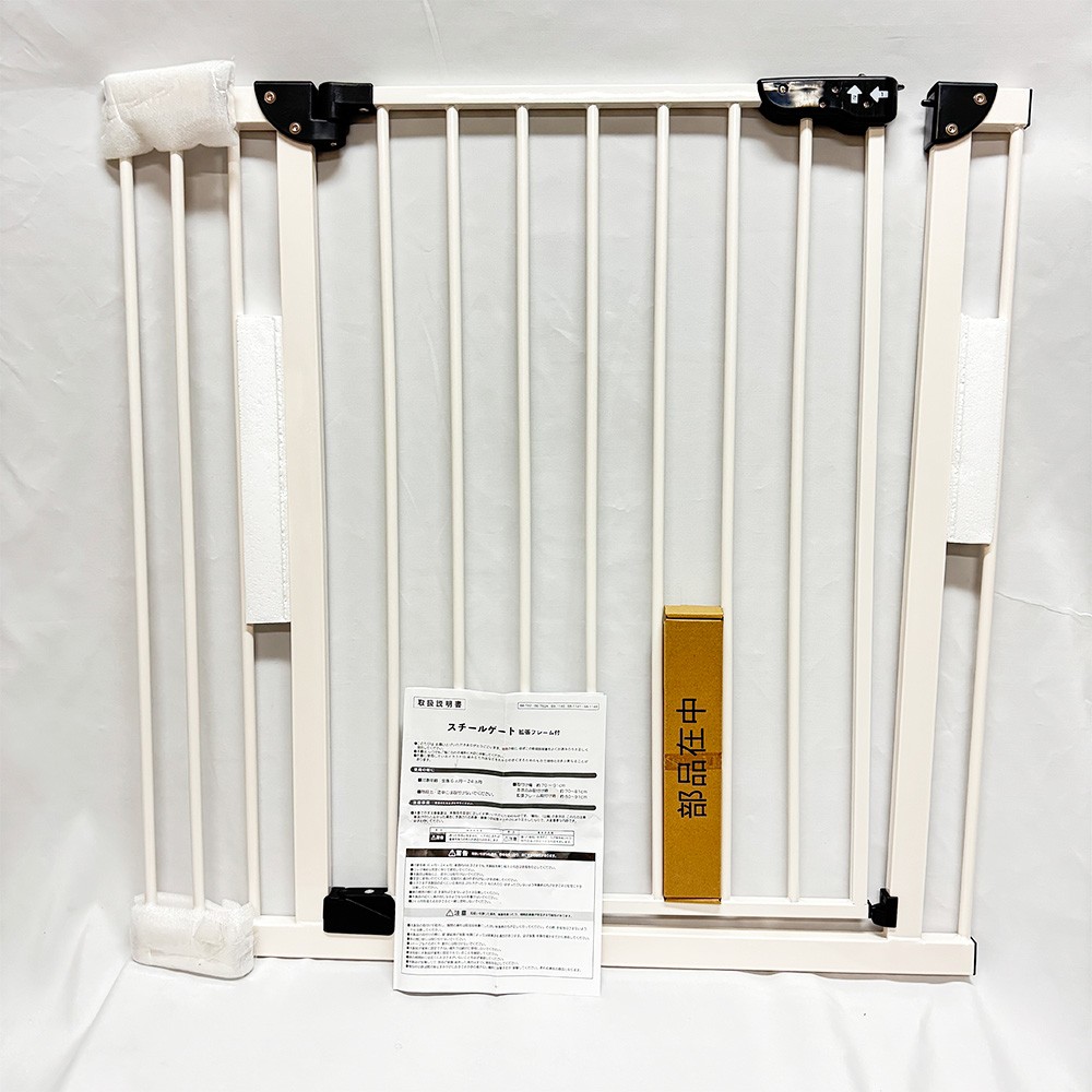 C&I様用　決定　43個 楽天市場】スチールゲート 拡張フレーム付き ホワイト 88-782ベビー