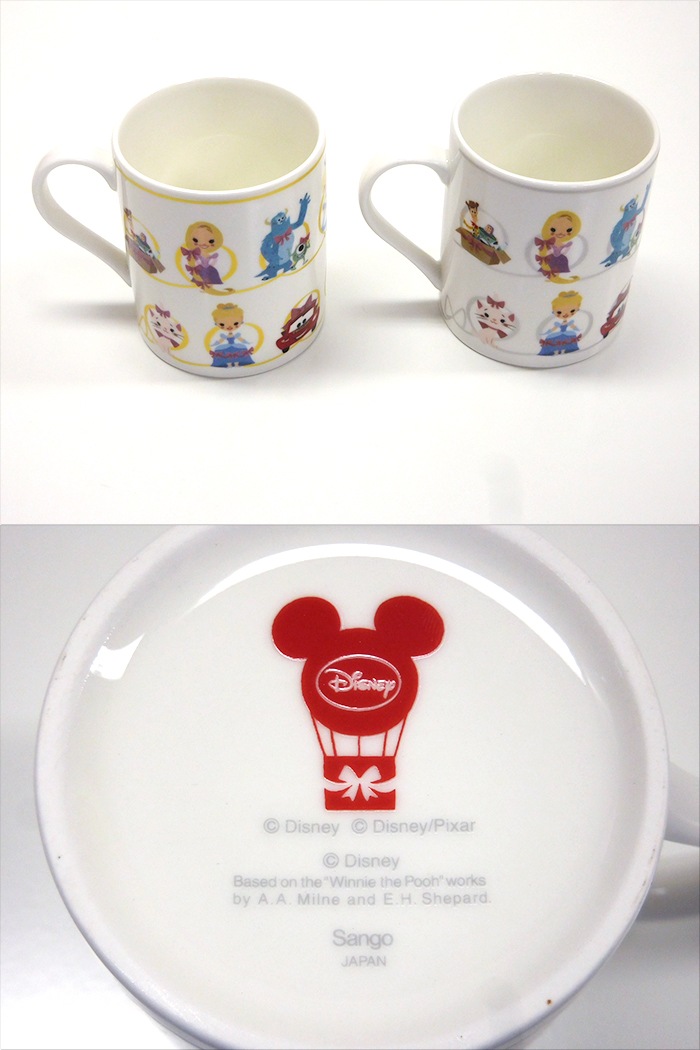 中古 未使用品 Sango 三郷陶器 ディズニー ピクサー ハピネス ペアマグカップ その他の 中古 ディスカウントショップ と るりーす