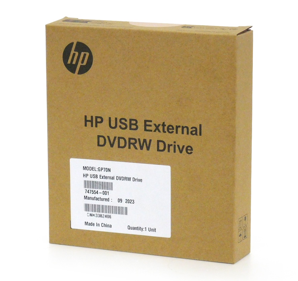 HP �ҥ塼��åȡ��ѥå����� ���դ� DVD�����ѡ��ޥ���ɥ饤�� HP USB External DVDRW Drive GP70N F2B56AA �ȥ쥤������ USB2.0�б� USB��³�����֥��դ�
