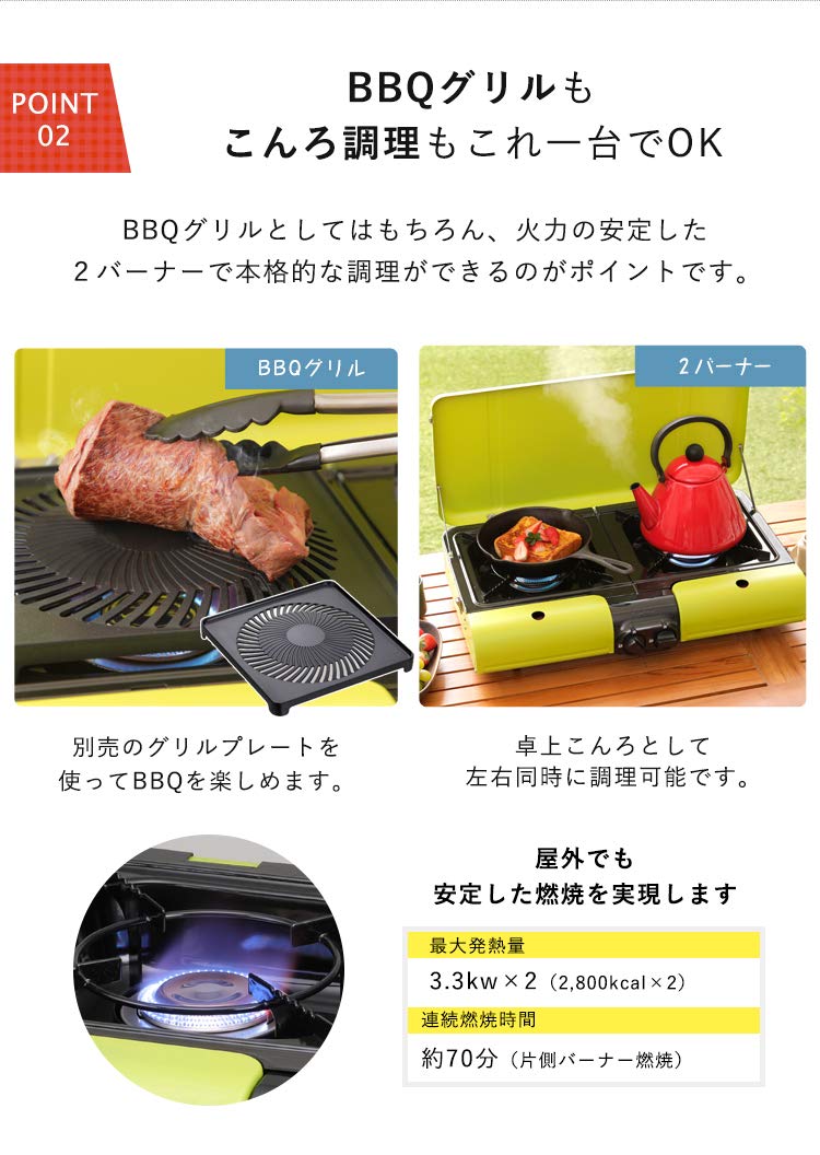 新品 イワタニ フラットツインS テーブルトップBBQコンロ 収納 新品 イワタニ フラットツインS テーブルトップBBQコンロ 収納