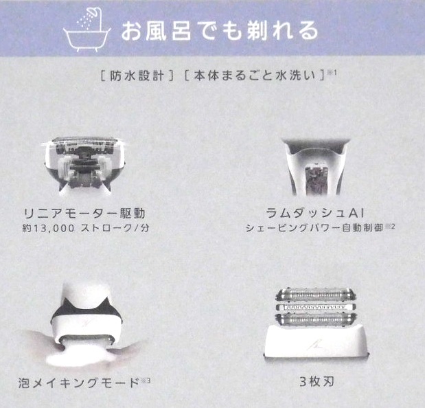 Panasonic ѥʥ˥å ŵС å 3 ۥ磻 ES-LT2B-W Ϥǽ 󥺥С