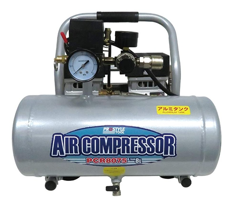 新品 送料無料 代引き不可 Flobal フローバル Prostyle Tool 静音オイルレスエアーコンプレッサー アルミタンク仕様 エアー タンク容量8l Pcr8075 新品 その他家電 ディスカウントショップ と るりーす