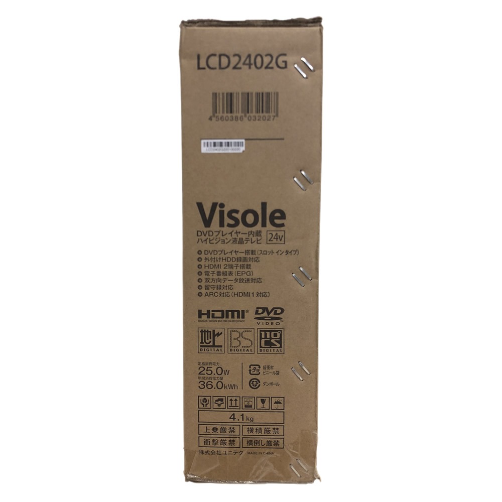 �ڥ����ȥ�åȡۡں����ʡۡ�����̵�����ۥ�˥ƥ���UNITECH�� Visole �ģ֣ĥץ졼�䡼��¢ 24V�� �ϥ��ӥ����վ��ƥ�� ���դ�HDDϿ�赡ǽ�б� LCD2402G���̳�ƻ�����졦�彣������Υ�� �����Բ�
