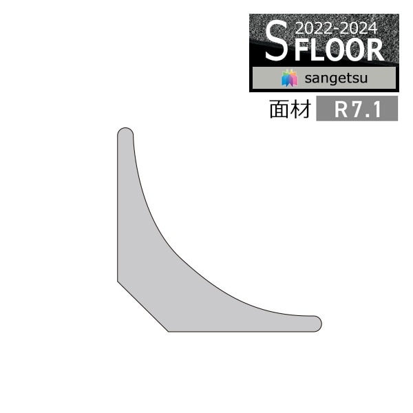 サンゲツ Sフロア 床材立ち上げ施工用部材 面材 R7.1 PM-22610 (1