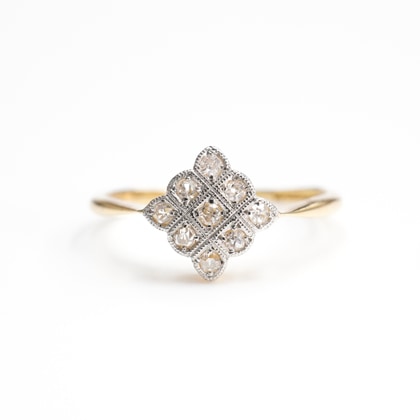 リング パヴェセッティング ダイヤモンド リング