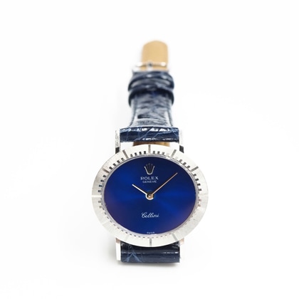 ロレックス チェリーニ ブルーダイヤル オーバルWGケース
