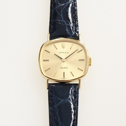 ロレックス Orchid ユニークシェイプ YGケース